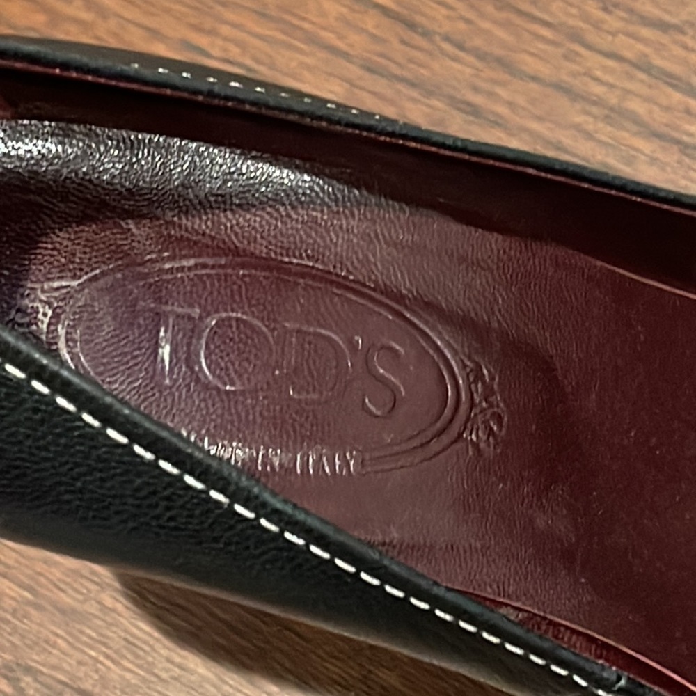 Tod’s Women’s Black Suede and Leather Pumps Size 10.5 - Picture 6 of 7